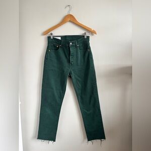 Gap Dark Green High-Waisted Jeans